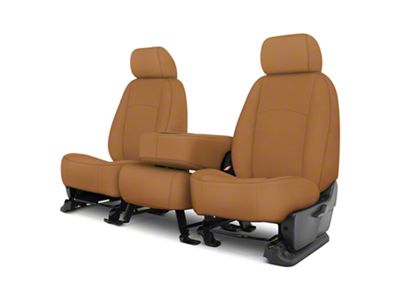 Covercraft SeatSaver Custom Front Seat Covers; Carhartt Brown (21-23 F-150 w/ Bench Seat & Opening Center Console)