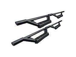 Octagon Tube Drop Style Nerf Side Step Bars; Black (09-14 F-150 SuperCab)