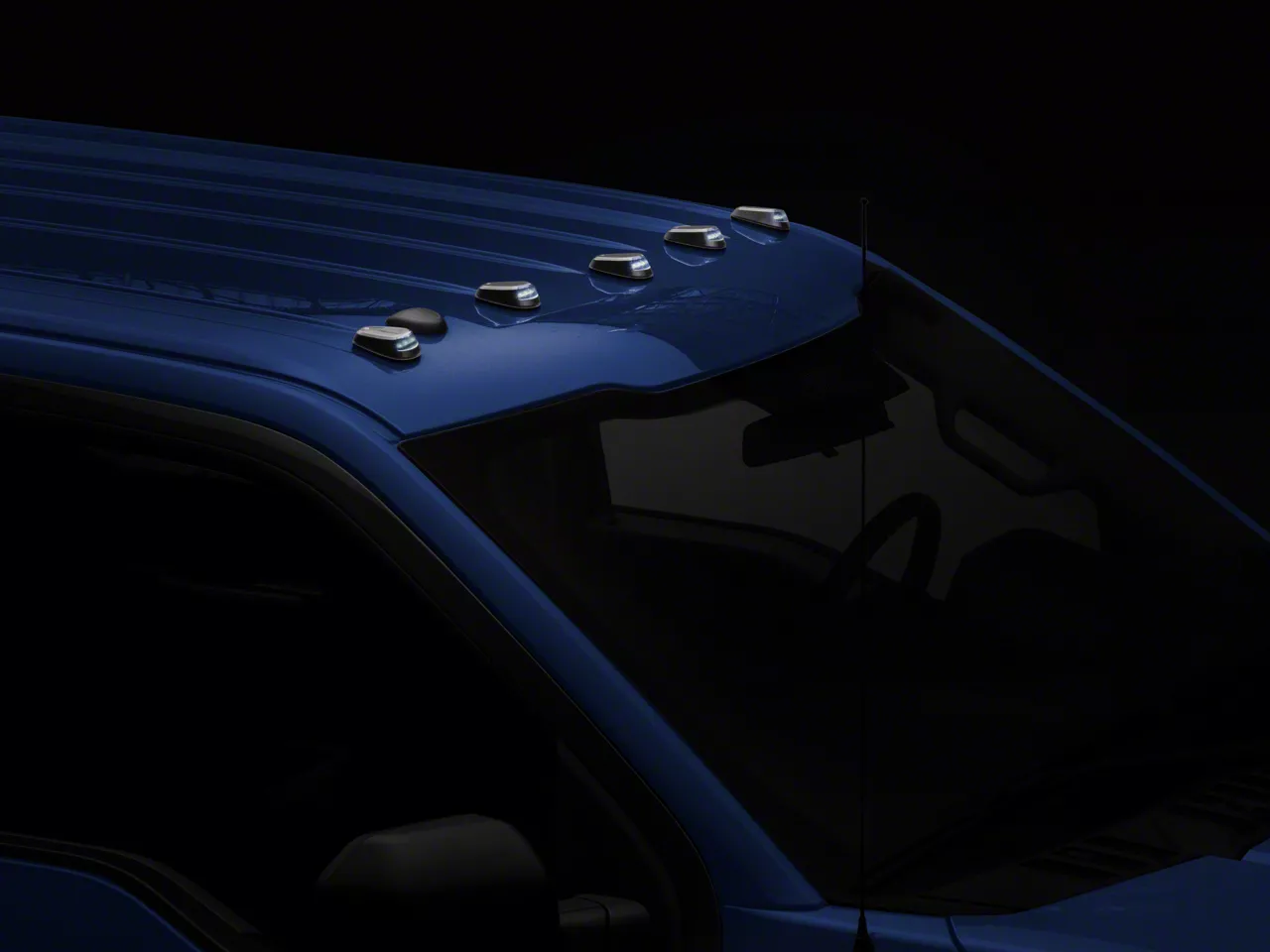 RAM 1500 LoPro Wireless SolarPowered Truck CAB LED Lights; White