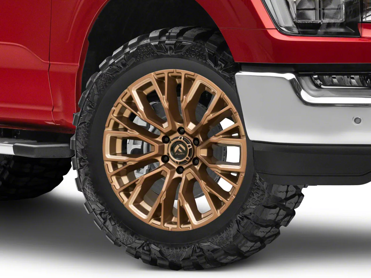 Fuel Wheels F150 Rebar Platinum Bronze Milled 6Lug Wheel; 20x9; 20mm