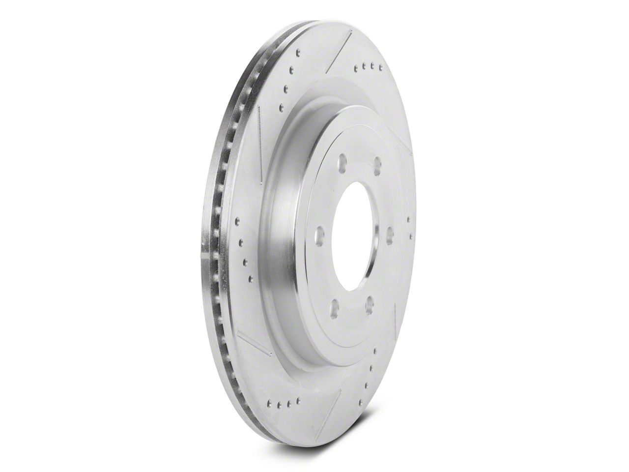 C&L F-150 Super Sport HD Cross-Drilled and Slotted 6-Lug Rotors; Rear ...