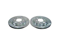 PowerStop Evolution Cross-Drilled and Slotted 6-Lug Rotors; Rear Pair (21-23 F-150 w/ 336mm Rear Rotors)