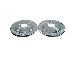 PowerStop Evolution Cross-Drilled and Slotted 6-Lug Rotors; Rear Pair (21-23 F-150 w/ 350mm Rear Rotors)