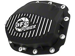 AFE Pro Series Rear Differential Cover with Machined Fins; Black; Super 8.8 Rear Axles (15-23 F-150)