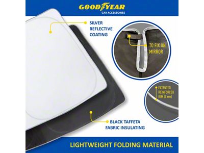 Goodyear Car Accessories Windshield Sun Shade (09-14 F-150)