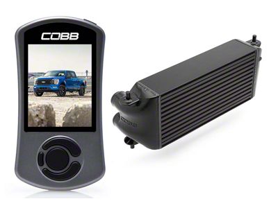 Cobb Stage 2 Power Package with Factory Mount Intercooler; Black (21-22 3.5L EcoBoost F-150, Excluding Raptor)