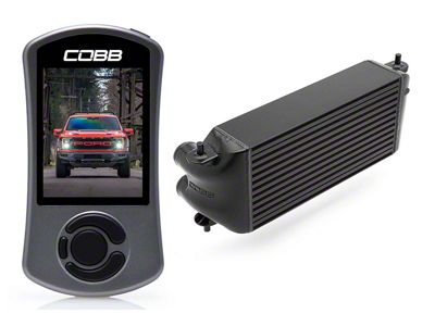 Cobb Stage 2 Power Package with Factory Mount Intercooler; Black (21-22 3.5L EcoBoost F-150 Raptor)