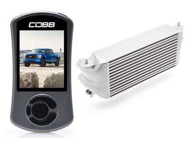 Cobb Stage 2 Power Package with Factory Mount Intercooler; Silver (21-22 3.5L EcoBoost F-150, Excluding Raptor)
