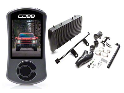 Cobb Stage 2 Power Package with Front Mount Intercooler; Black (21-22 3.5L EcoBoost F-150 Raptor)