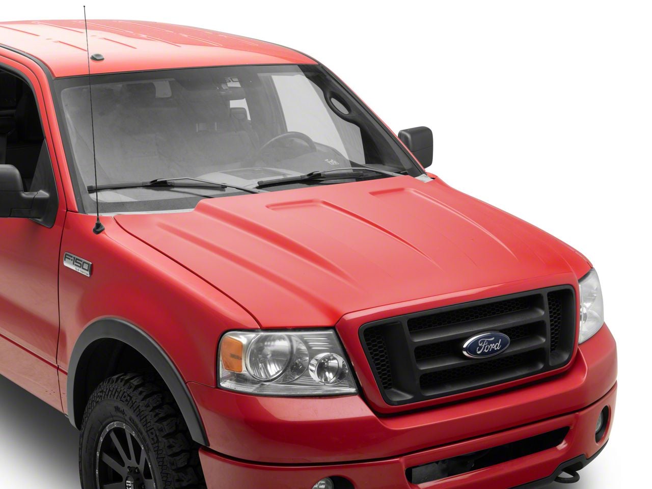 F-150 Cowl Induction Style Hood; Unpainted (04-08 F-150) - Free Shipping