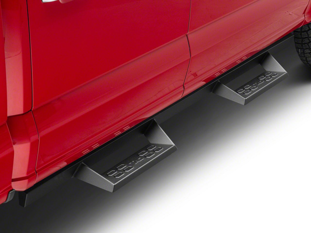 F-150 4-Inch Drop Sniper Running Boards; Textured Black (15-23 F-150 ...