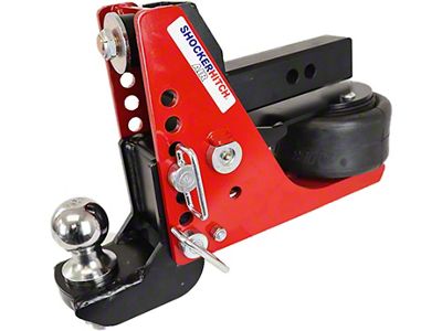 Shocker Hitch 12K Air 2-Inch Receiver Hitch and Drop Ball Mount with 2-Inch Ball; 12,000 lb. (Universal; Some Adaptation May Be Required)
