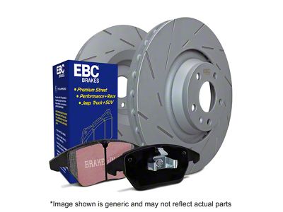 EBC Brakes Stage 2 Greenstuff 6000 6-Lug Brake Rotor and Pad Kit; Rear (12-14 2WD/4WD F-150; 15-20 F-150 w/ Manual Parking Brake)