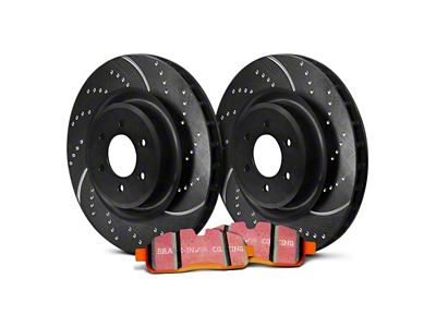 EBC Brakes Stage 8 Orangestuff 6-Lug Brake Rotor and Pad Kit; Front (15-17 F-150; 18-20 F-150 Raptor)
