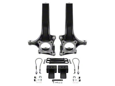 Supreme Suspensions 4.50-Inch Front / 3-Inch Rear Spindle Suspension Lift Kit (15-20 2WD F-150)