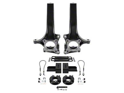 Supreme Suspensions 6.50-Inch Front / 4-Inch Rear Spindle Suspension Lift Kit (15-20 2WD F-150)