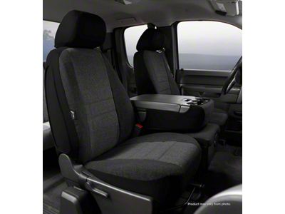 OE Series Front Seat Covers; Charcoal (15-23 F-150 w/ Bench Seat)
