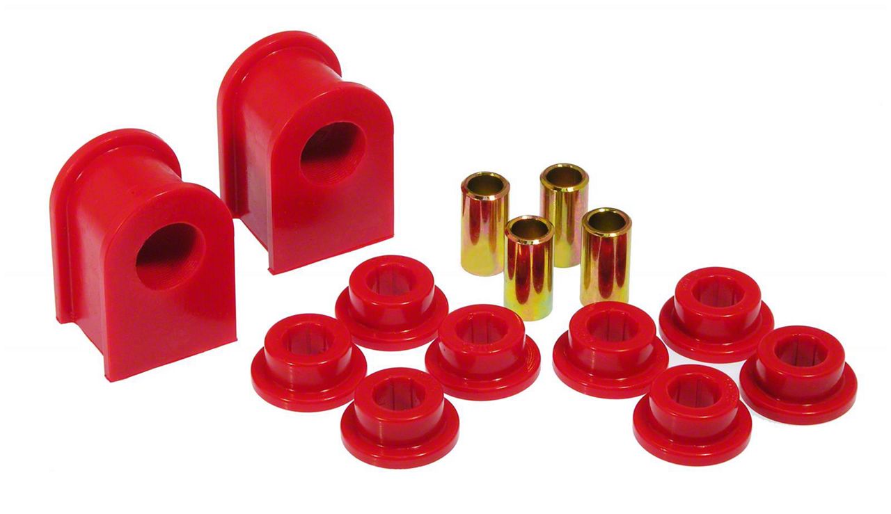 F-150 Front/Rear Sway Bar and End Link Bushing Kit; 1-Inch; Red (97-98 ...