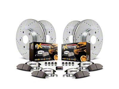 PowerStop Z36 Extreme Truck and Tow 6-Lug Brake Rotor and Pad Kit; Front and Rear (21-23 F-150 w/ 350mm Rear Rotors)