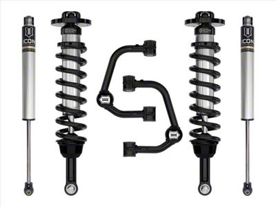 ICON Vehicle Dynamics 2.75 to 3.50-Inch Suspension Lift System with Tubular Upper Control Arms; Stage 1 (21-23 4WD F-150 w/o CCD System & BlueCruise, Excluding Raptor & Tremor)