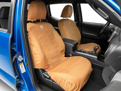 Covercraft SeatSaver Custom Front Seat Covers; Carhartt Brown (09-18 RAM 1500 w/ Bucket Seats)