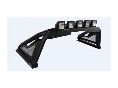 Sport Bar 2.0 Roll Bar with Power Actuated Retractable Light Mount; Textured Black (11-19 Silverado 2500 HD)