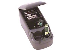 Universal Truck Bench Seat Center Console; Charcoal (Universal; Some Adaptation May Be Required)