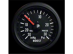 Prosport 52mm Waterproof Series Boost Gauge; Mechanical; 30 PSI; White (Universal; Some Adaptation May Be Required)