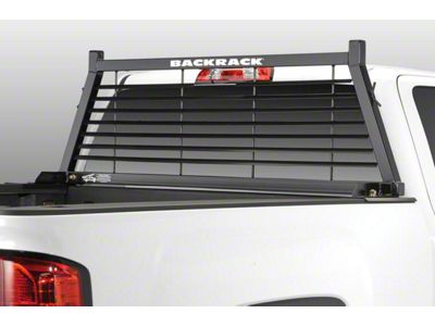 BackRack Louvered Headache Rack Frame with 31-Inch Wide Toolbox No Drill Installation Kit (17-23 F-250 Super Duty)