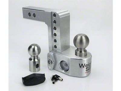 Weigh Safe 2-Inch Receiver Hitch Ball Mount with Built-In Scale; 6-Inch Drop (Universal; Some Adaptation May Be Required)