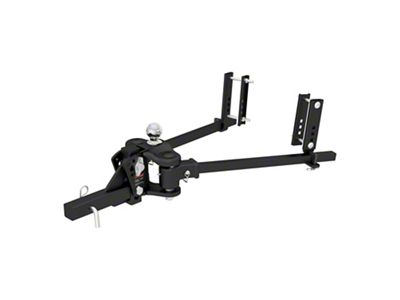 2-Inch TruTrack Trunnion Bar Weight Distribution Receiver Hitch; 8,000 to 10,000 lb. (Universal; Some Adaptation May Be Required)