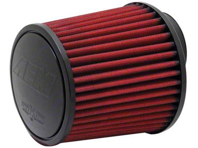 AEM Induction DryFlow Air Filter; 3-Inch Inlet / 5-Inch Length (Universal; Some Adaptation May Be Required)