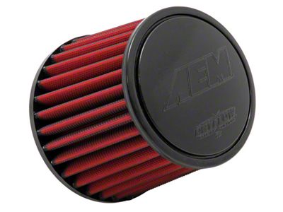 AEM Induction DryFlow Air Filter; 4.50-Inch Inlet / 5.125-Inch Length (Universal; Some Adaptation May Be Required)