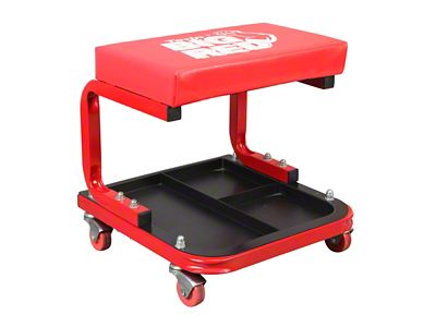 Big Red Rectangle Rolling Creeper Seat