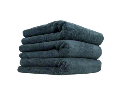 Chemical Guys Monster Edgeless Microfiber Towels; Black; 16-Inch x 16-Inch